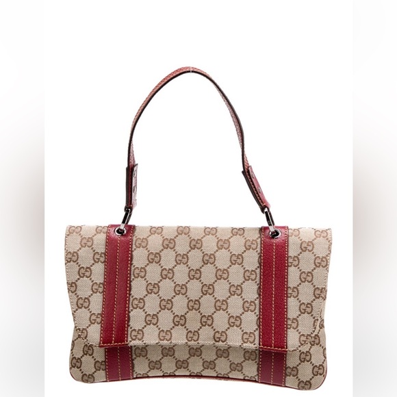 Gucci -GG Canvas FlapShoulder bag* Authentic - Picture 2 of 9